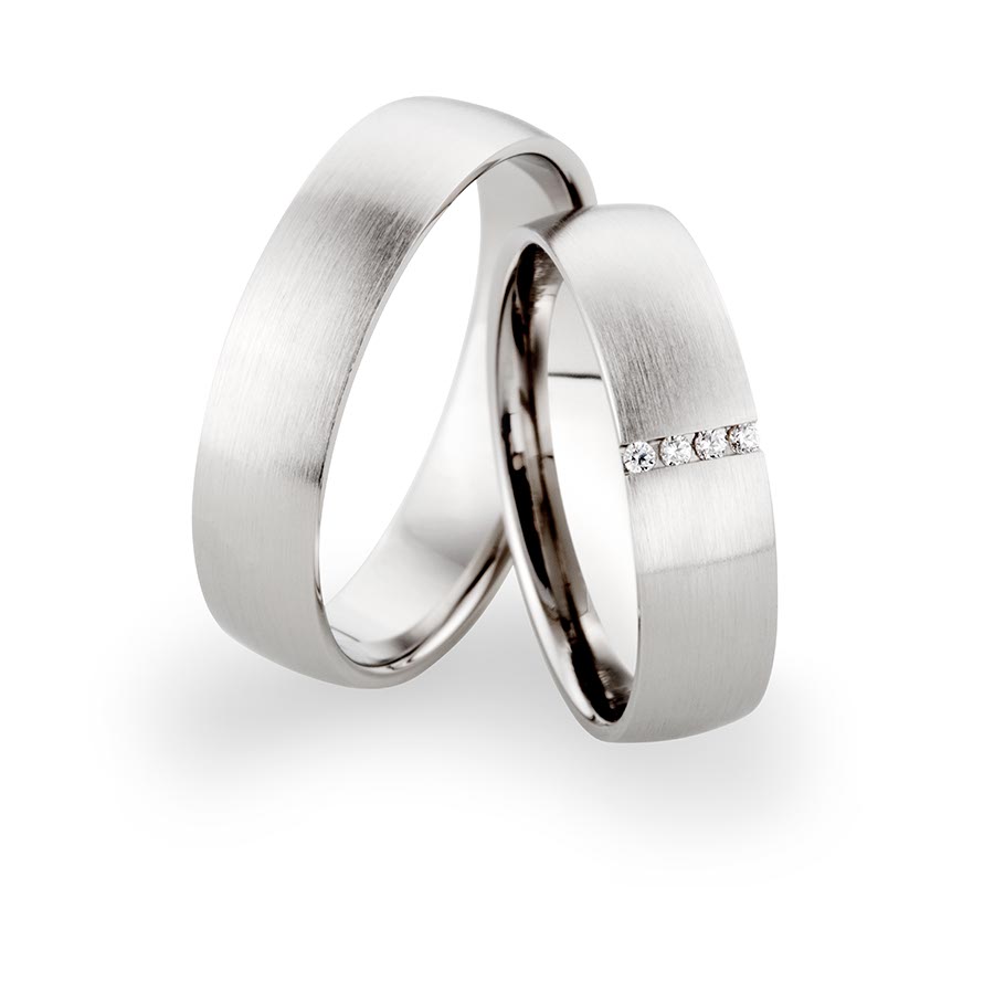 Trauringe / Eheringe 925 Silber 514242-55