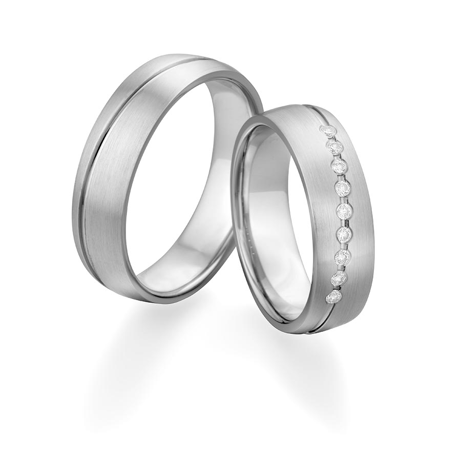 Freundschaftsringe Rhede 925 Silber rhodiniert 520062-60