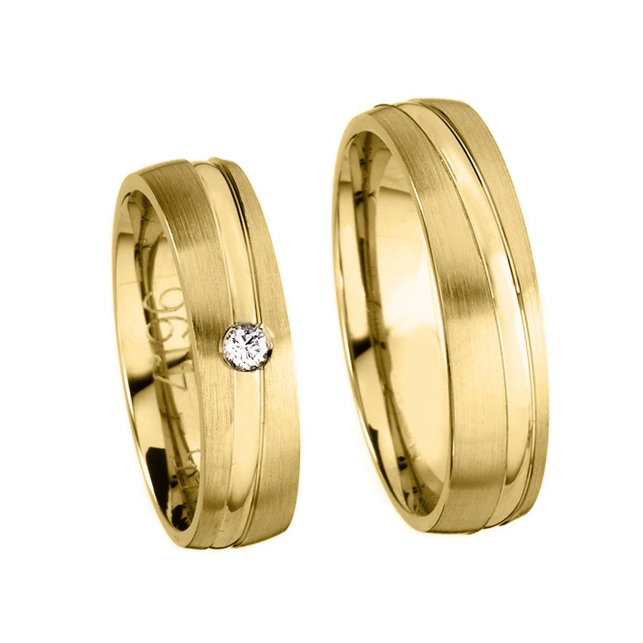 Trauringe / Eheringe 333 Gelbgold 514196-55
