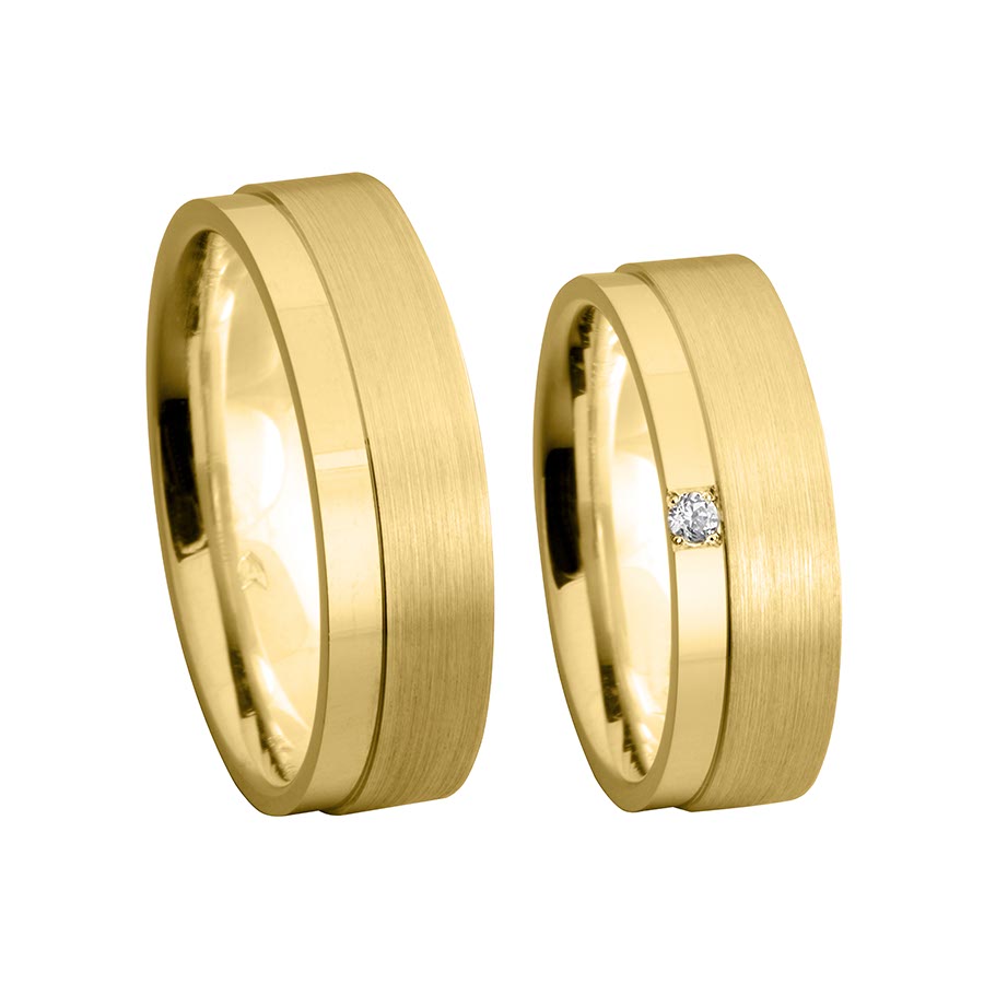 Trauringe / Eheringe 333 Gelbgold 514666-65