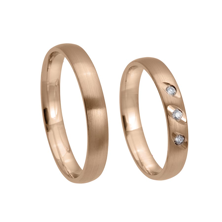 Trauringe / Eheringe 333 Rotgold 517349-35