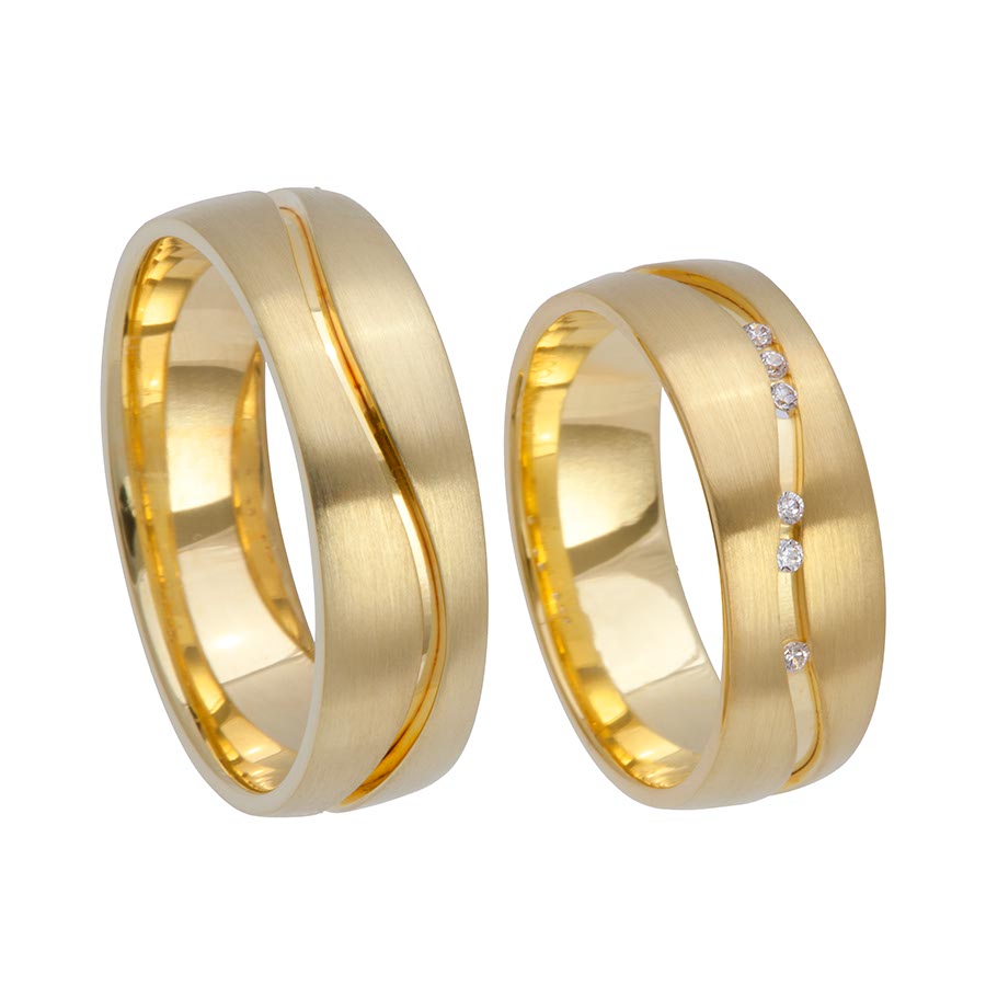 Trauringe / Eheringe 333 Gelbgold 517351-65