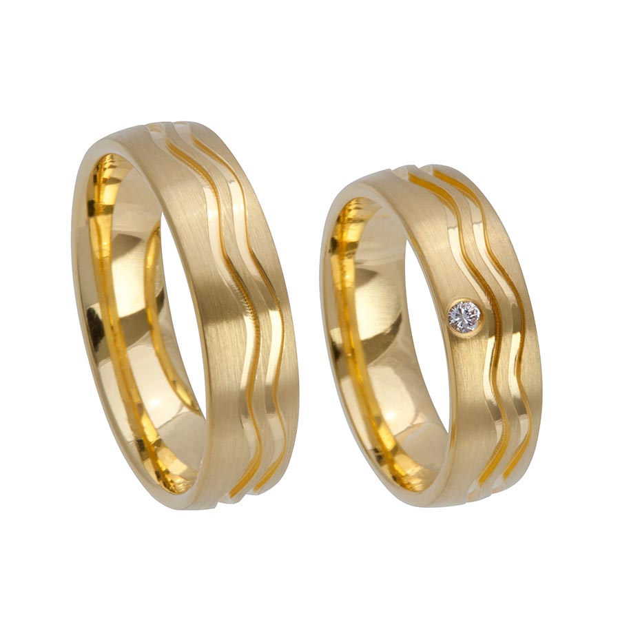 Trauringe / Eheringe 333 Gelbgold 517358-60