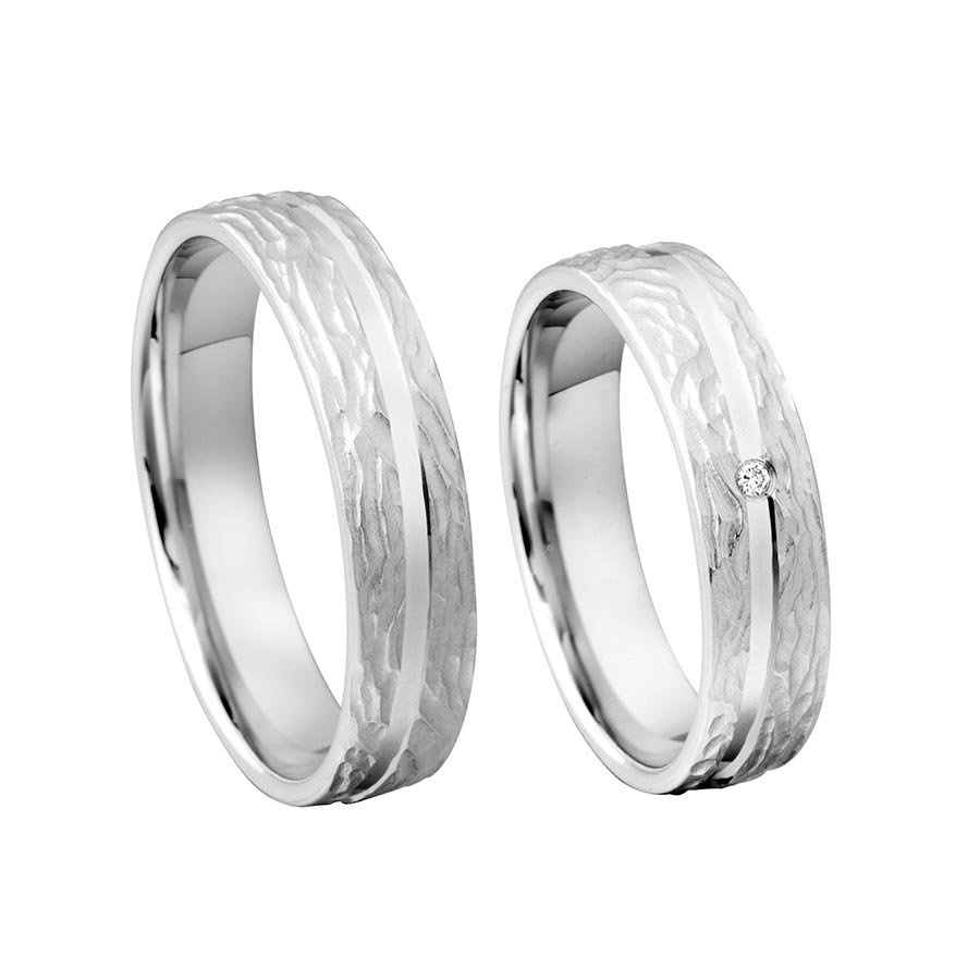 Trauringe / Eheringe 375 Weißgold 517382-50