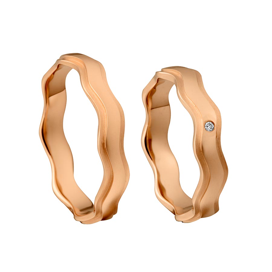 Trauringe / Eheringe 375 Rotgold 517384-45