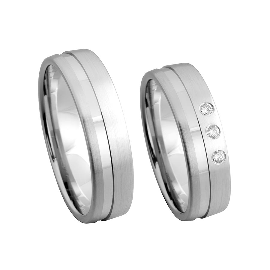 Freundschaftsringe Rhede 375 Weißgold 526125-58